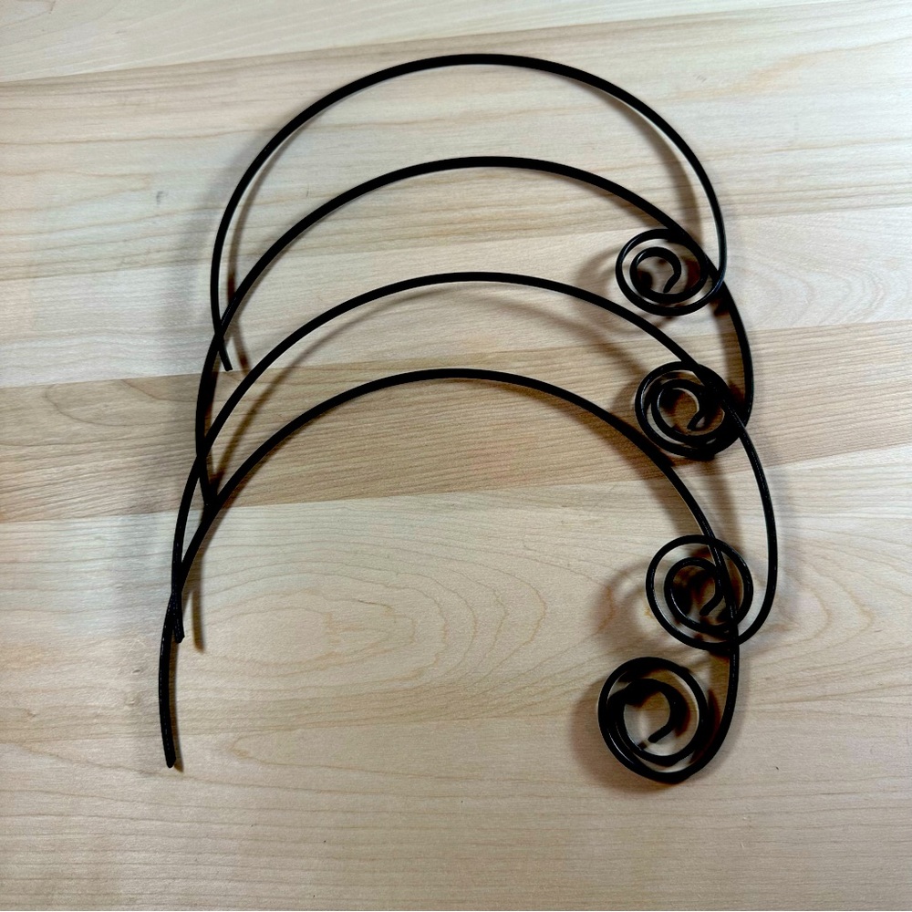 Set of 4 Curved Metal Skewers Great for BBQ season Like new